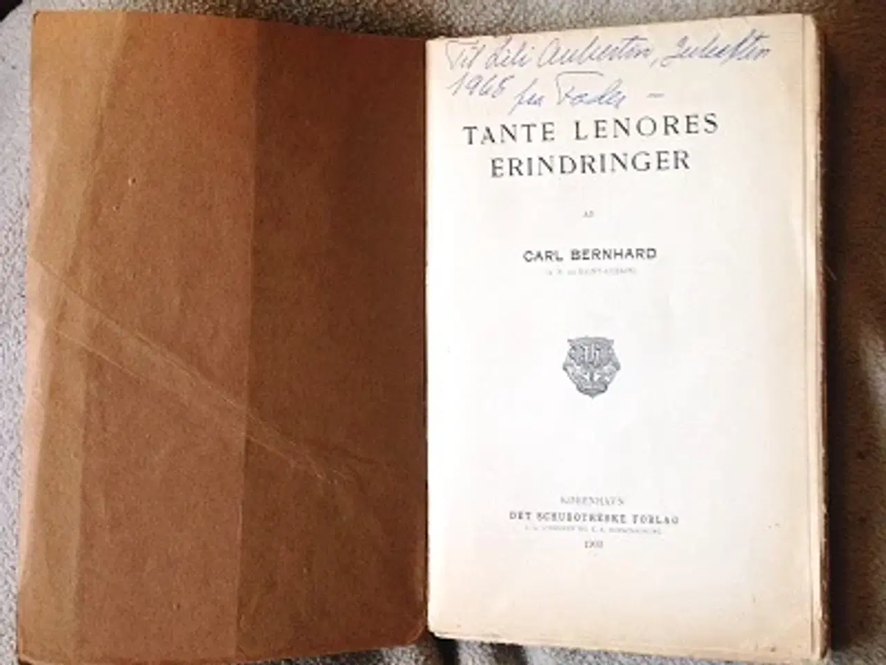 Billede 1 - Carl Bernhard: Tante Lenores Erindringer