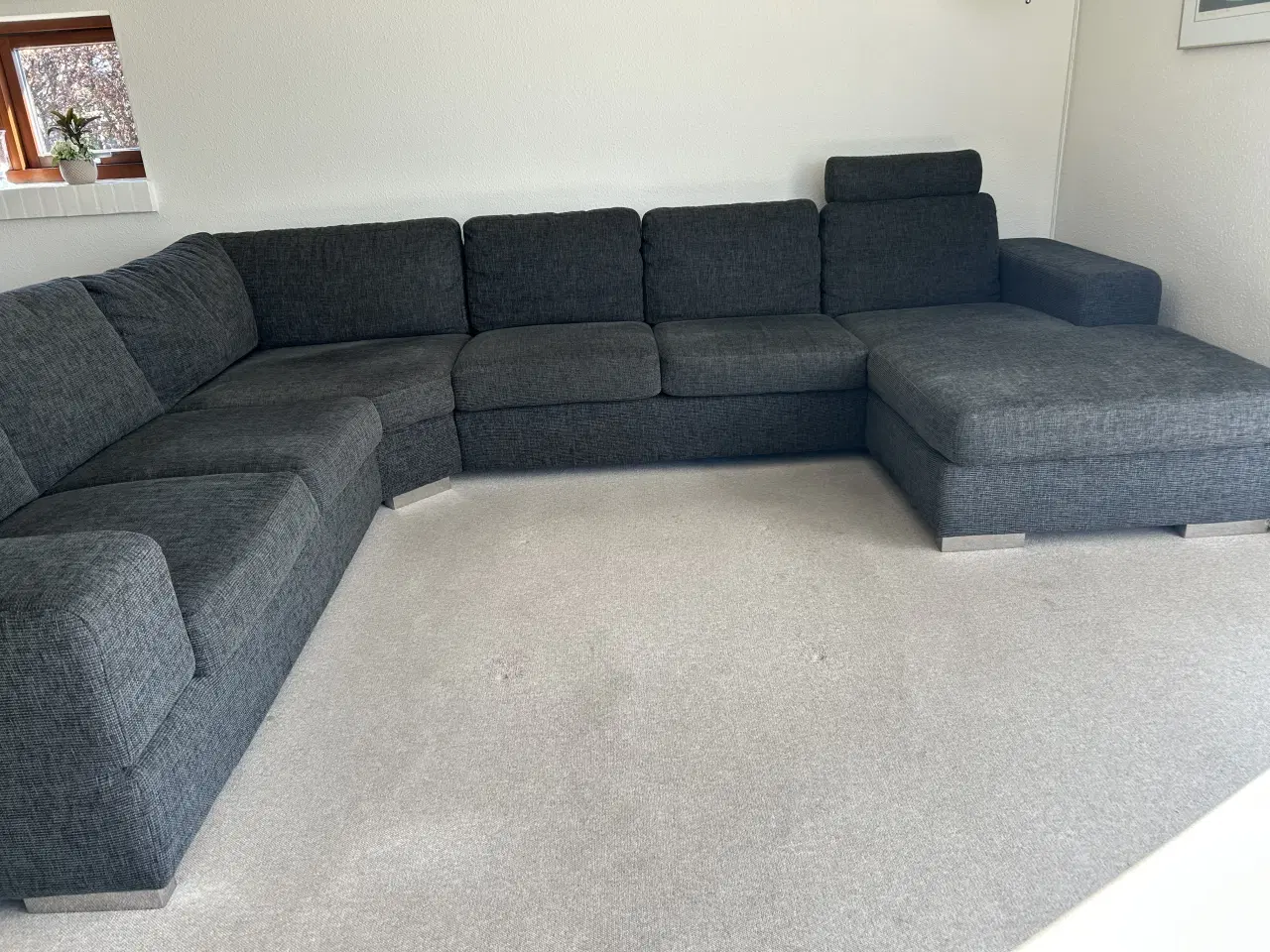 Billede 3 - U-formet sofa antracitgrå