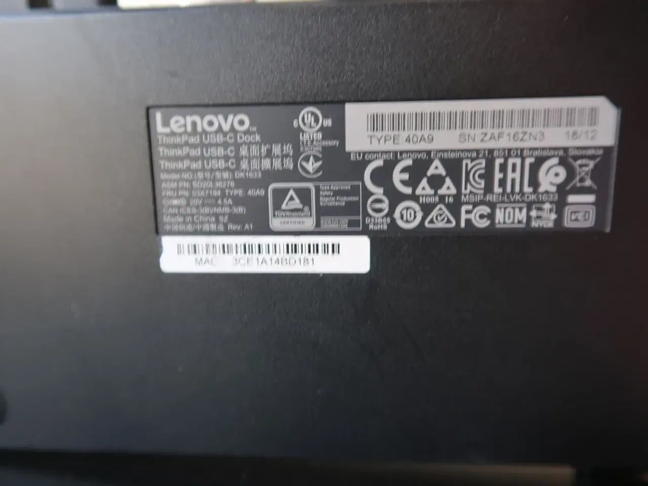 Billede 5 - 2 stk. 21" LENOVO Skærme, samt dock og JABRA headset