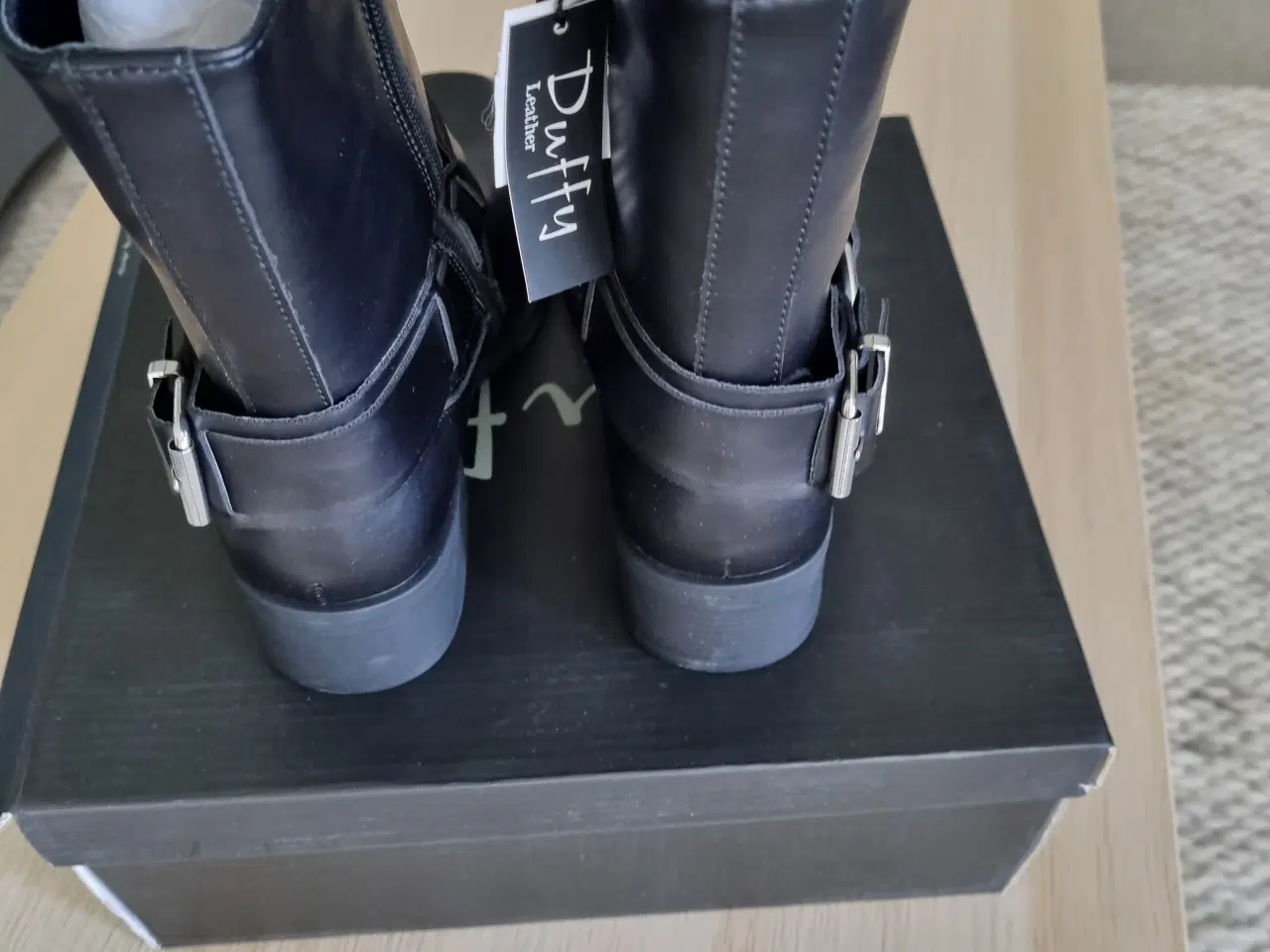 Billede 9 - Duffy 71-62801 Bikerstøvle sort læder str 37