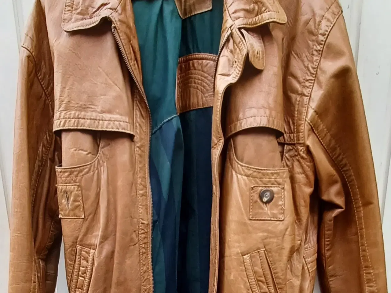 Billede 1 - Skindjakke, vintage.