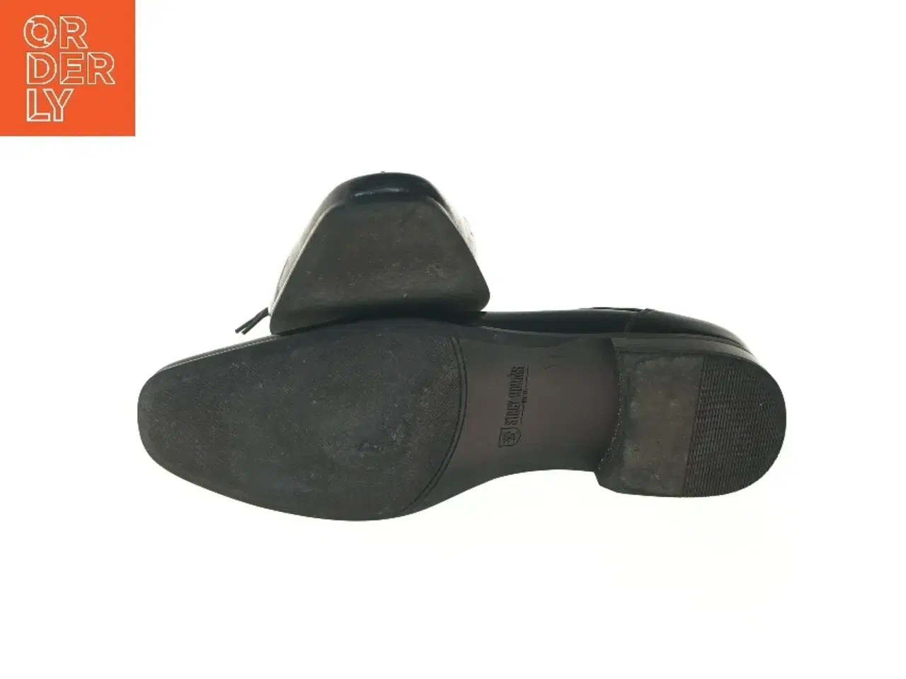 Billede 5 - Sorte lædersko fra Stacy Adams (str. fod 32 cm)