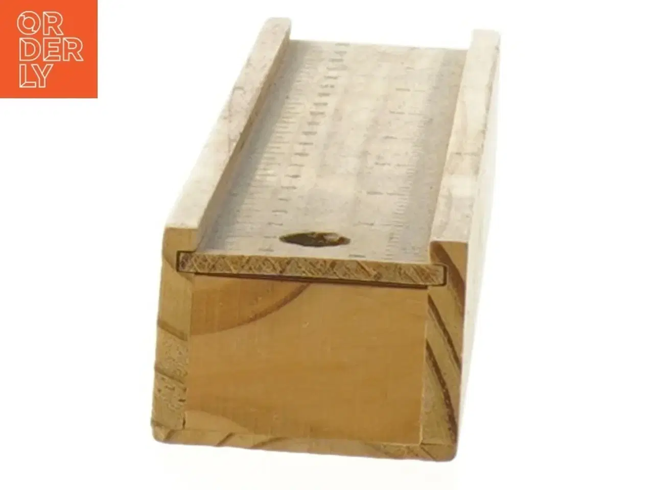 Billede 3 - Træ lineal med holder (str. 20 cm)