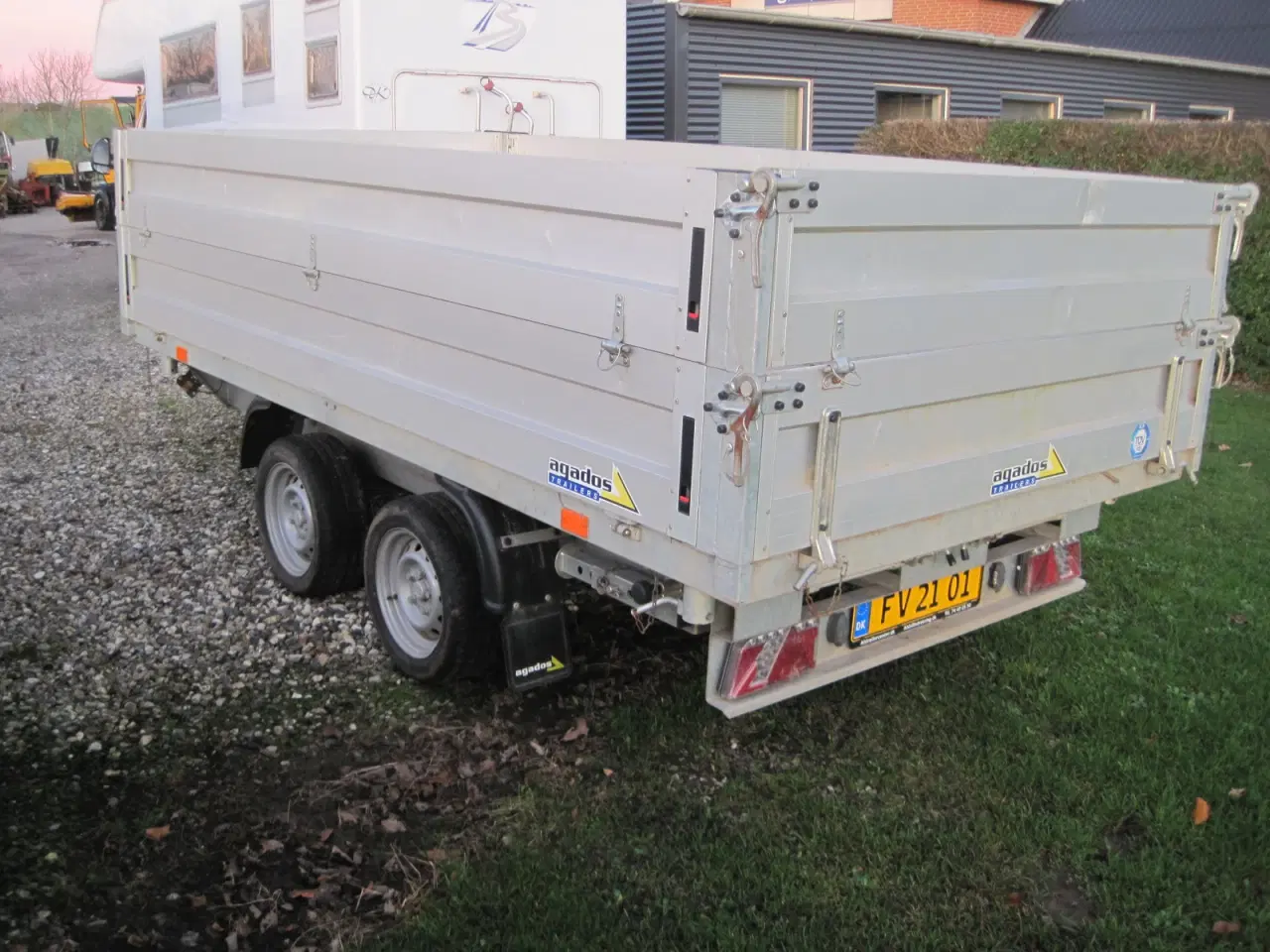 Billede 1 - Tiptrailer 3500 kg Agados med slidsker