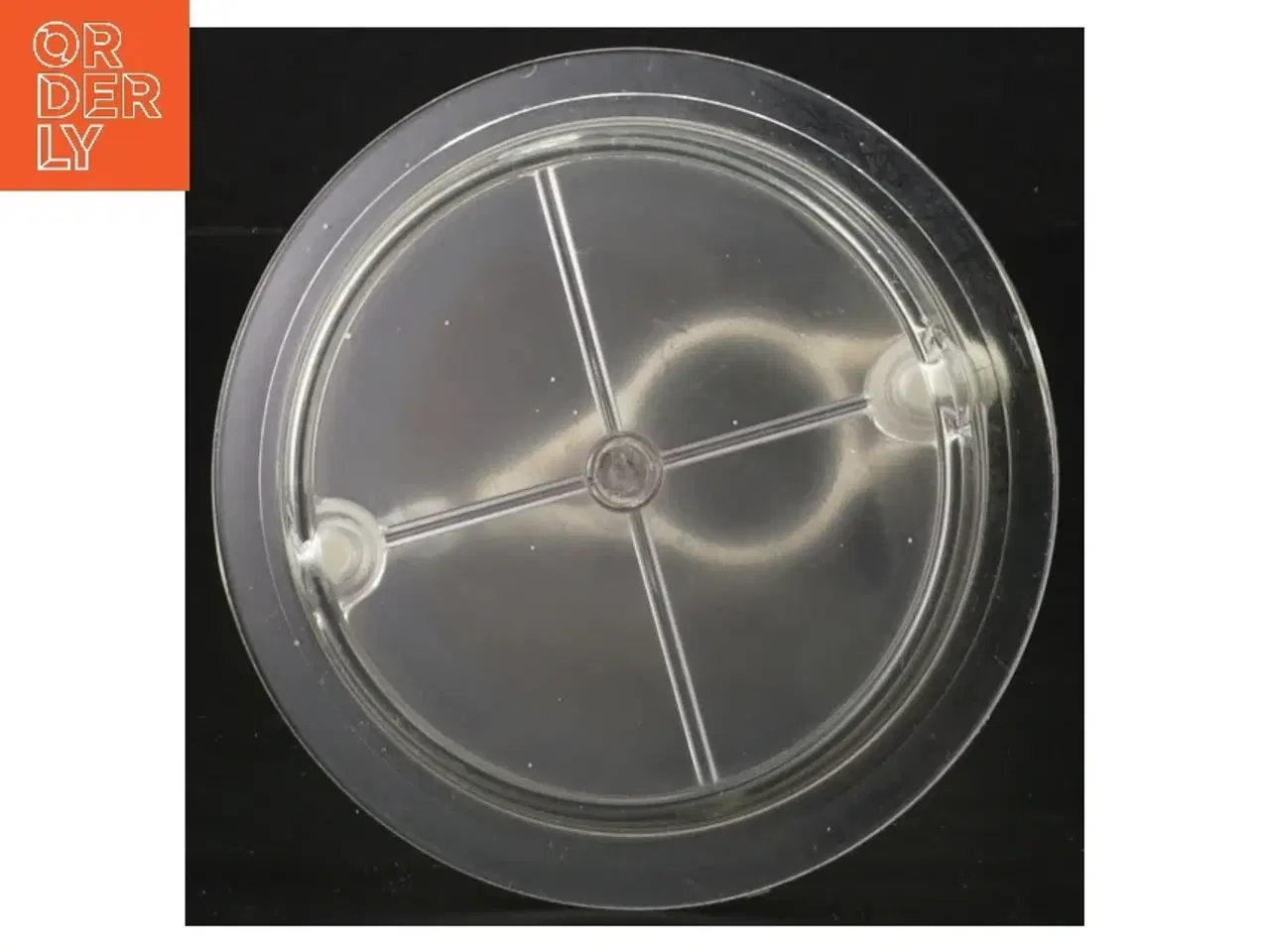 Billede 2 - Plastik holder til lampeskærm med base (str. 18 cm)