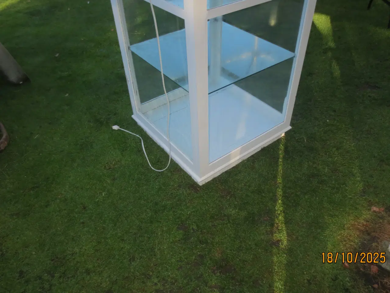 Billede 3 - 1 stk Glas montre med 3 hylder