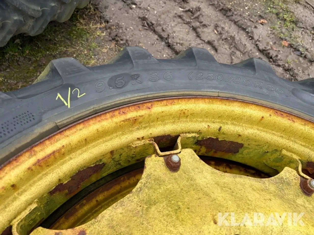 Billede 4 - Landbrugshjul Alliance 9.5R36 + 11.2R48 2 sæt