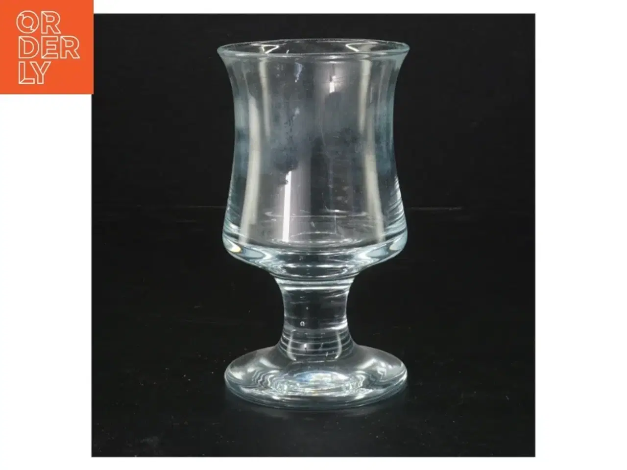 Billede 1 - Glas vase på fod (str. 14 cm)