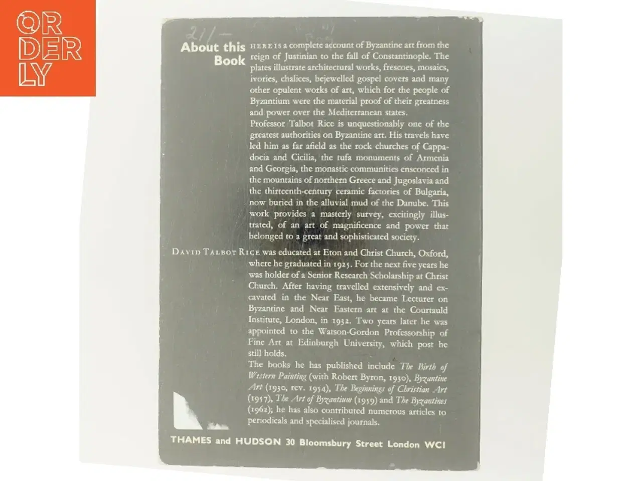 Billede 3 - Art of the Byzantine Era af David Talbot Rice (Bog)