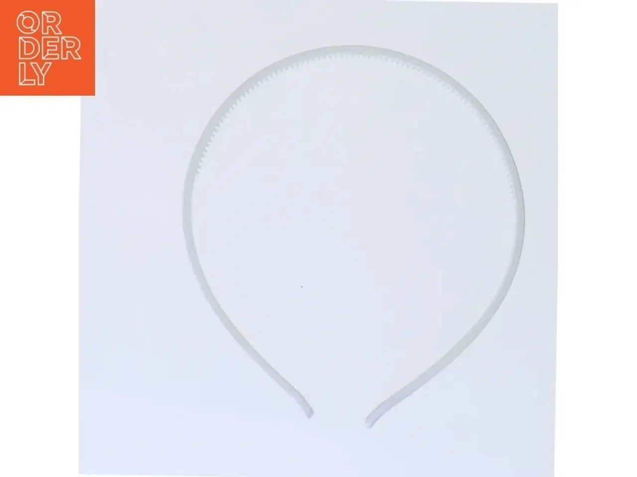 Billede 1 - Hvid hårbøjle (str. 13 cm)