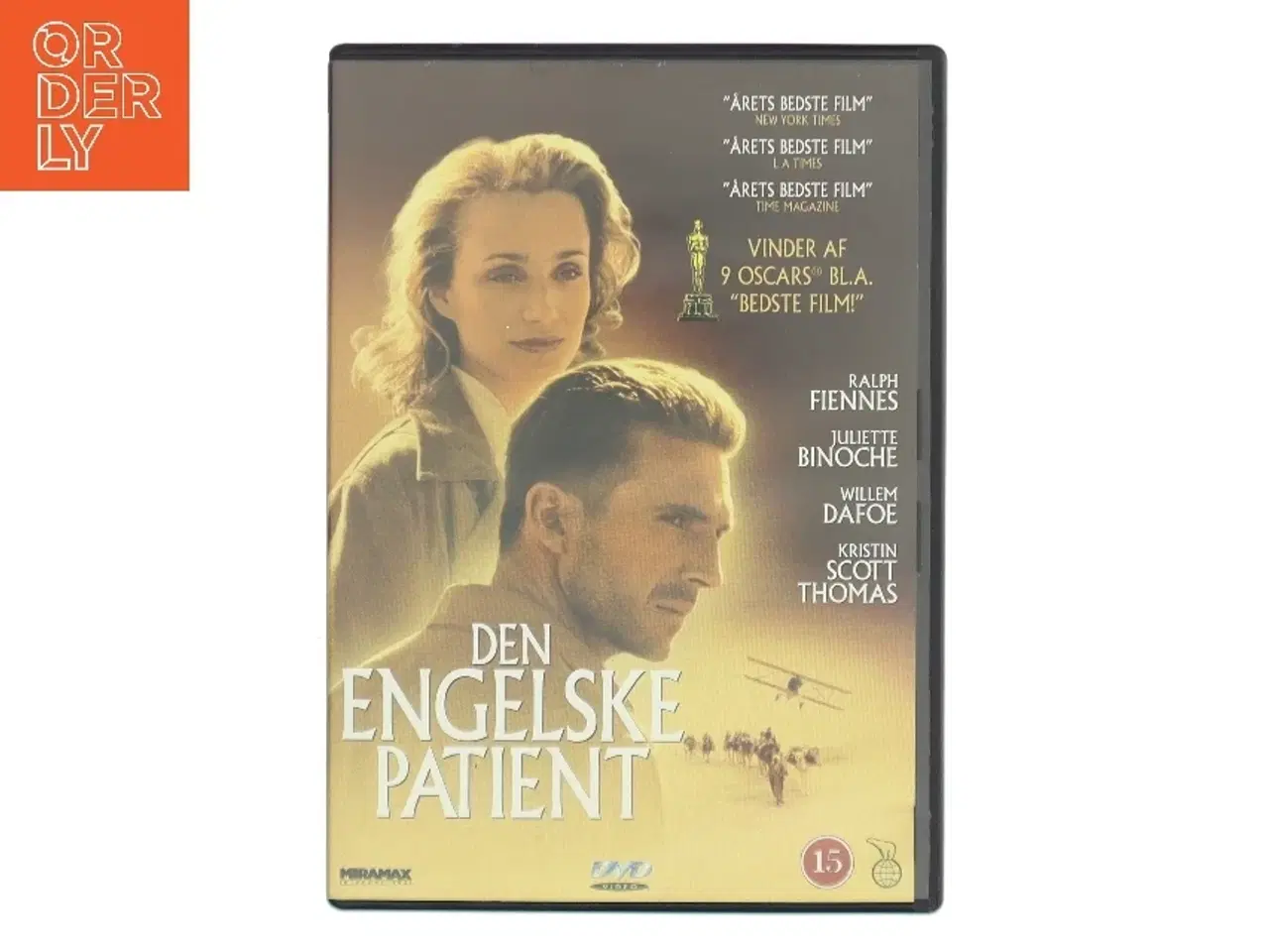 Billede 1 - DEN ENGELSKE PATIENT med Ralph Fiennes (DVD)