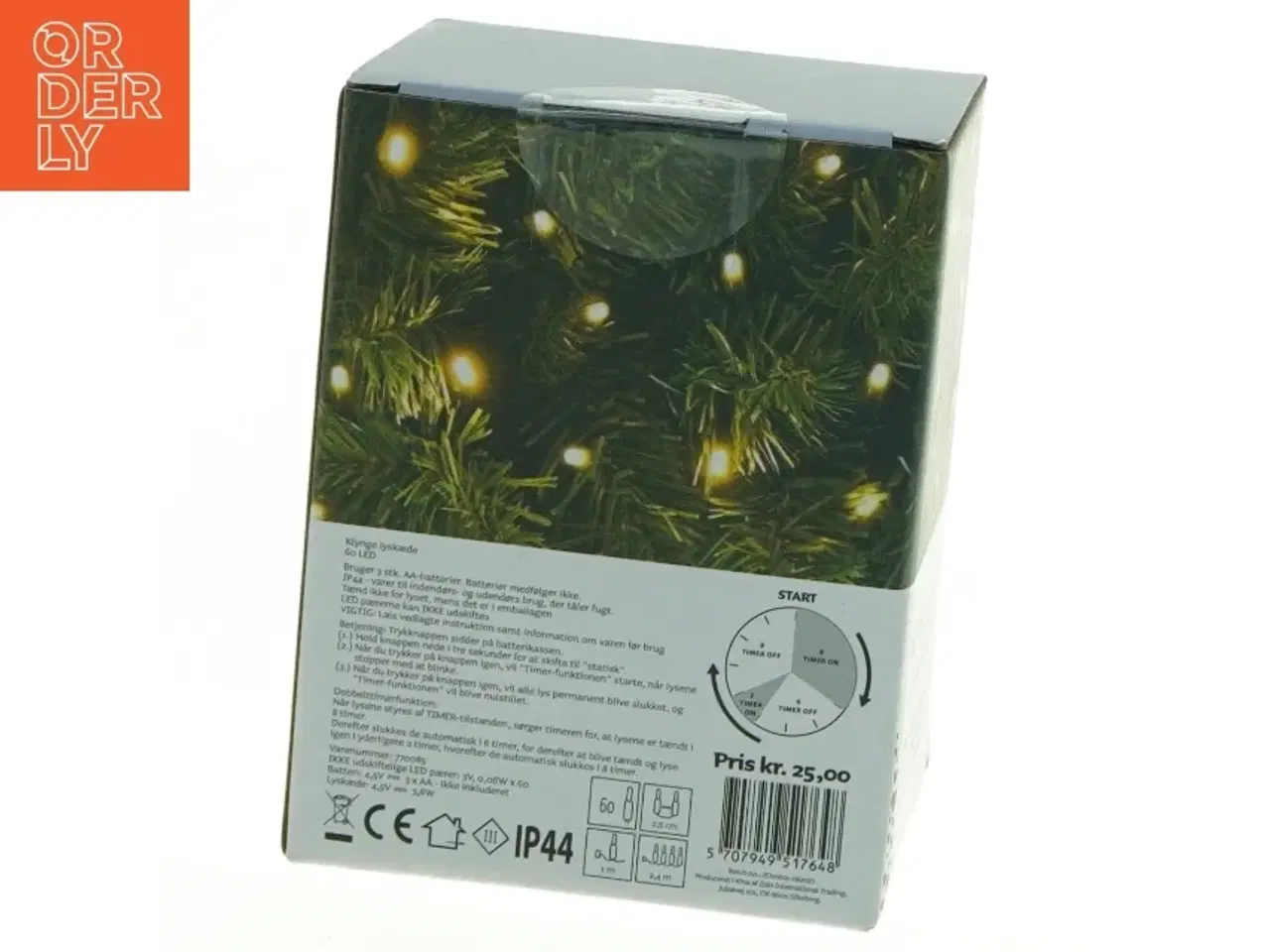 Billede 2 - Klynge lyskæde med 60 LED (str. 12 x, 9 x 6 cm)