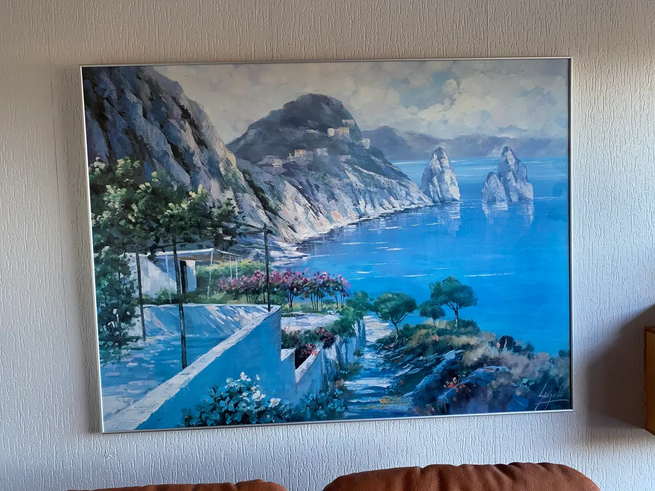 Billede 1 - Flot billede af sommerstemning ved middelhavet.