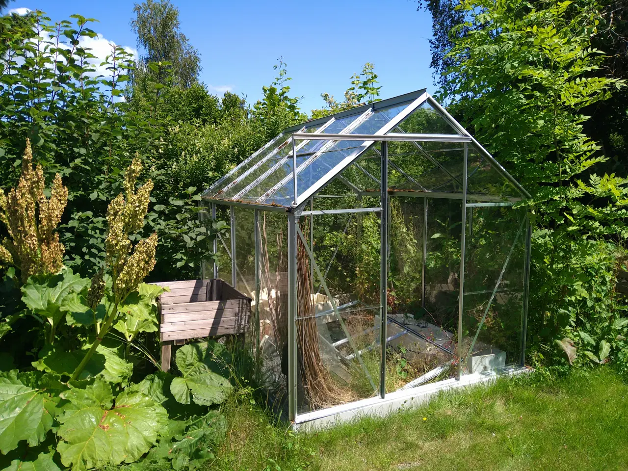 Billede 1 - Drivhus 4,8 m2 aluminium og glas