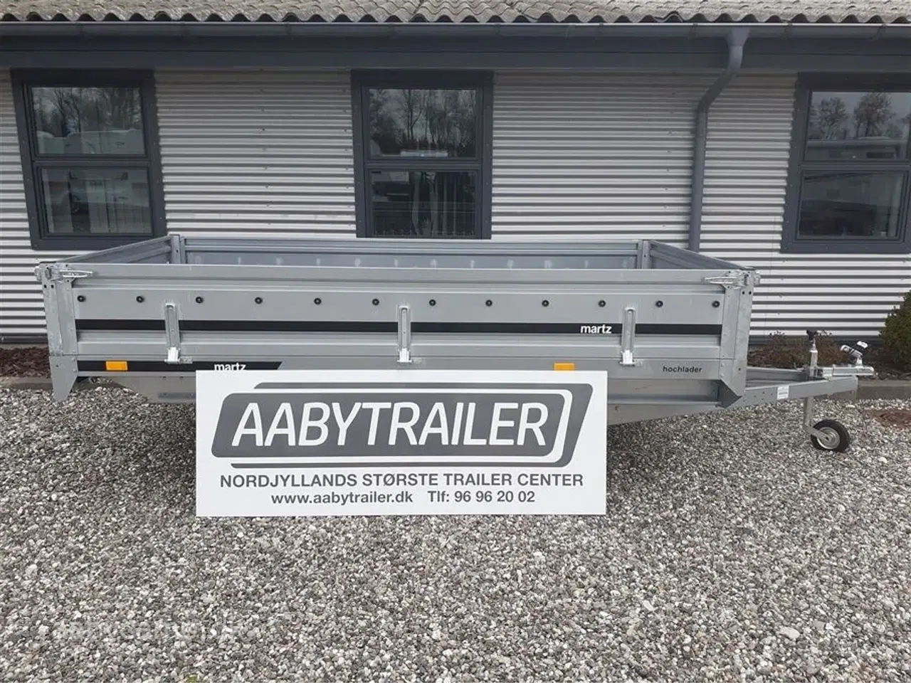 Billede 1 - 0 - Martz Transporter 3015/2 750 Kg.   Stor 750 kg boggie trailer til skarp pris Nu Med 40 Cm. sider.