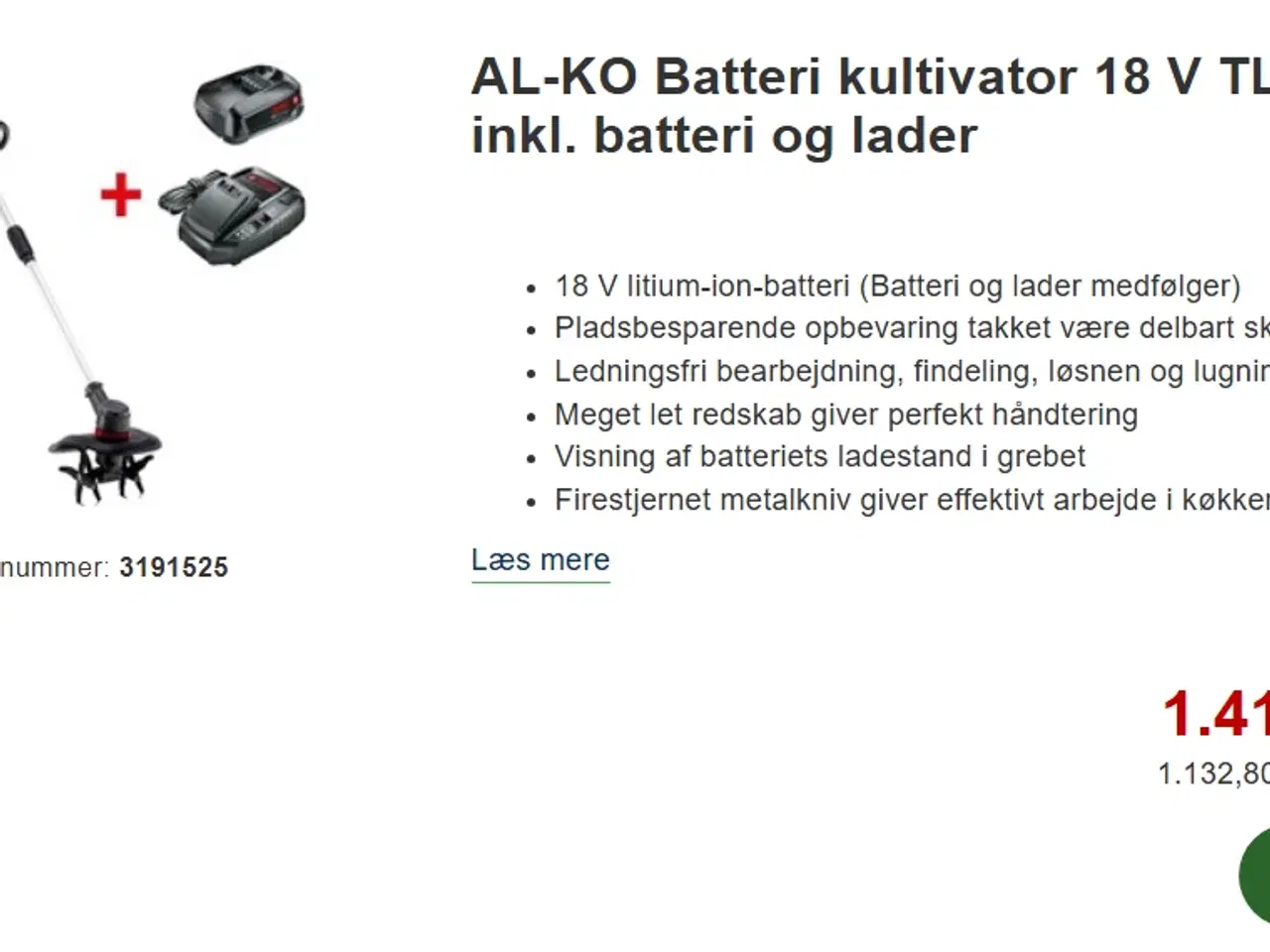 Billede 6 - Havefræser Al-Ko 