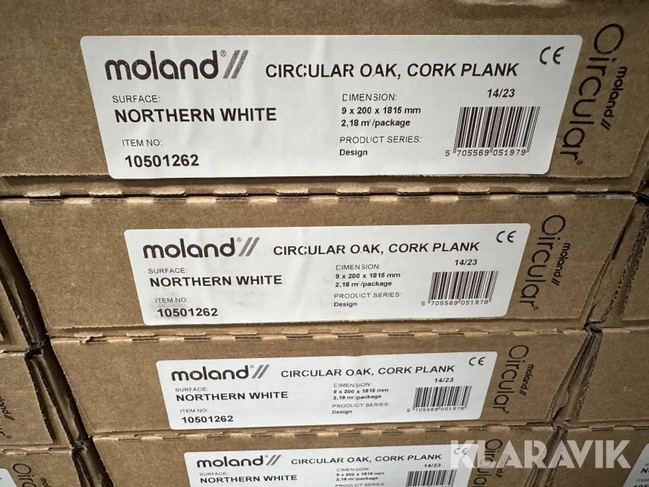 Billede 7 - Moland Oak Cork Plank Northern White 52,32m2