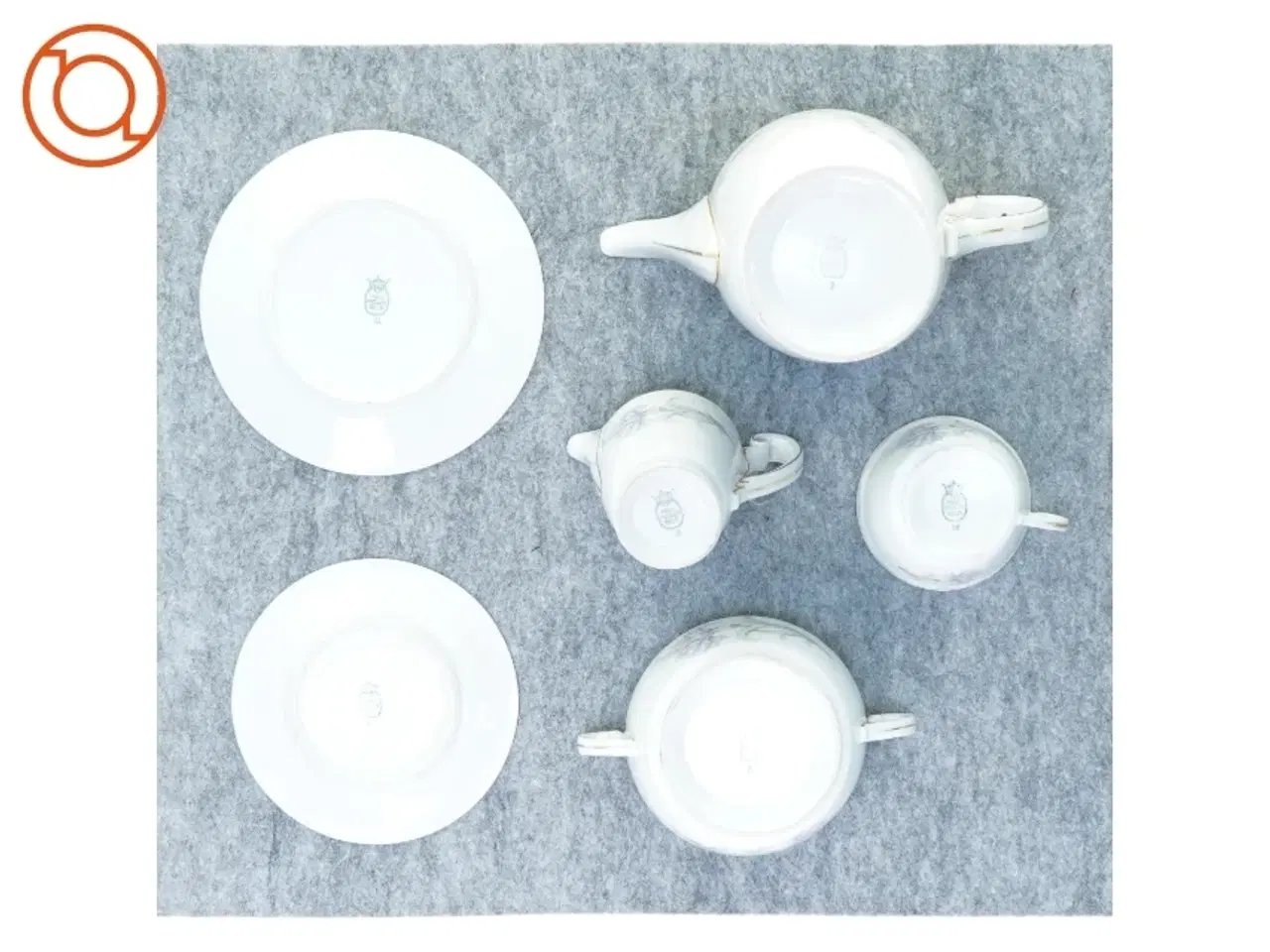 Billede 3 - Porcelæns kaffe stel fra Pavl Muller Selb (str. Stor kande 18 x 10 cm lille kande 10 x 6 cm skal 8 x 11 cm kop 6 x 8 cm underkop 13 cm tallerken
