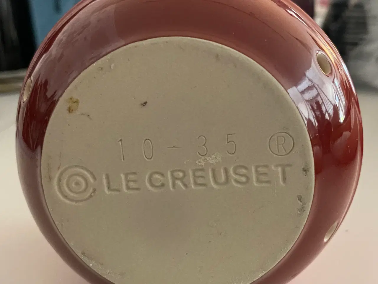 Billede 5 - Le creuset hvidløgs beholder rød