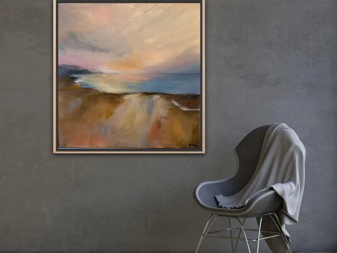 Billede 2 - 80x80 med ramme