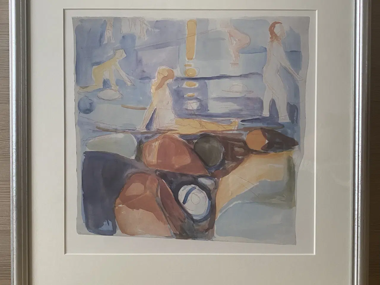 Billede 1 - Edvard Munch tryk, Badende piger