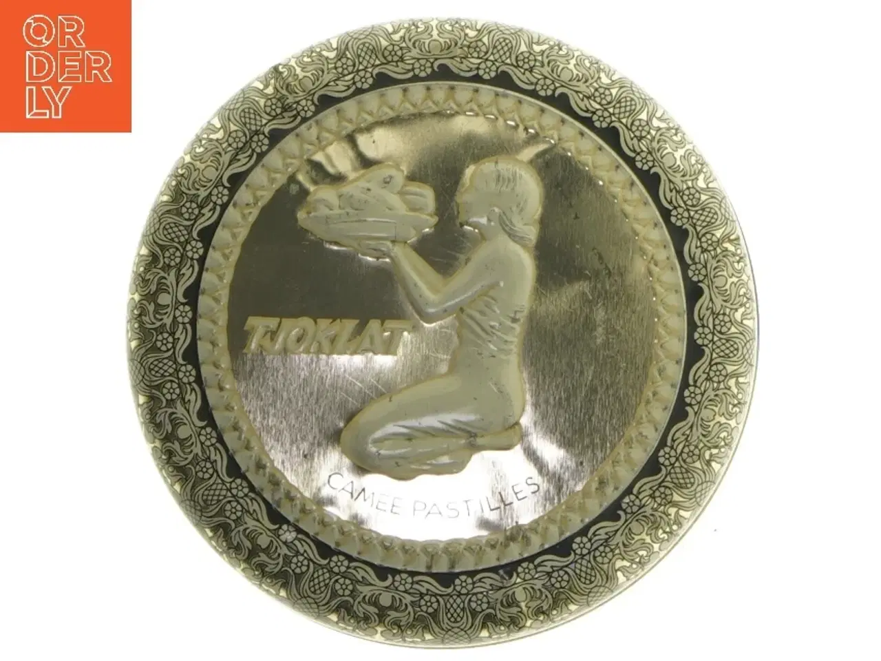 Billede 1 - Dekorativ romantisk dåse (str. Ø 12 cm)