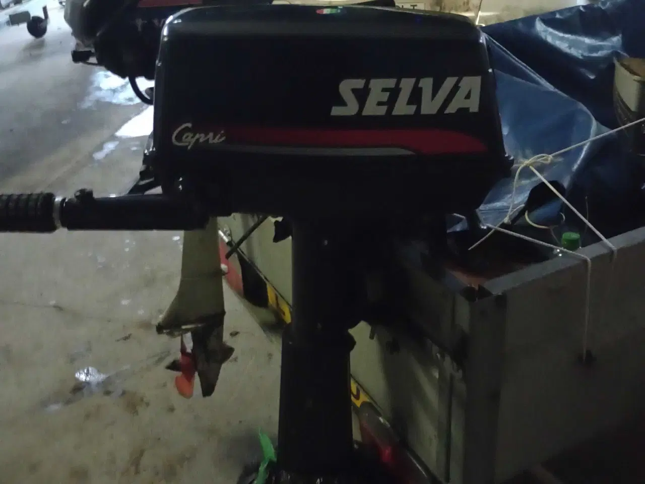 Billede 1 - 6 hk selva påhængsmotor, 2takt,langt ben,pl.