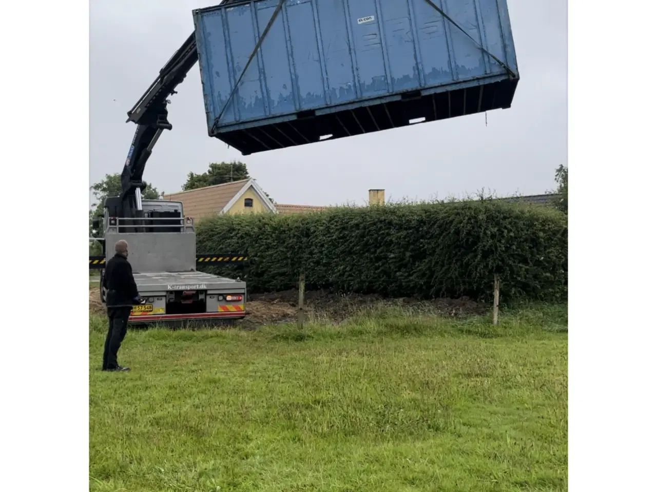 Billede 1 - 20 fods container, sælges brugt, brugt til læskur