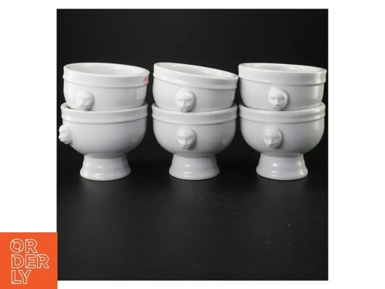 Billede 1 - Porcelæns supepskåle (str. Ø 11 cm h 10 cm)