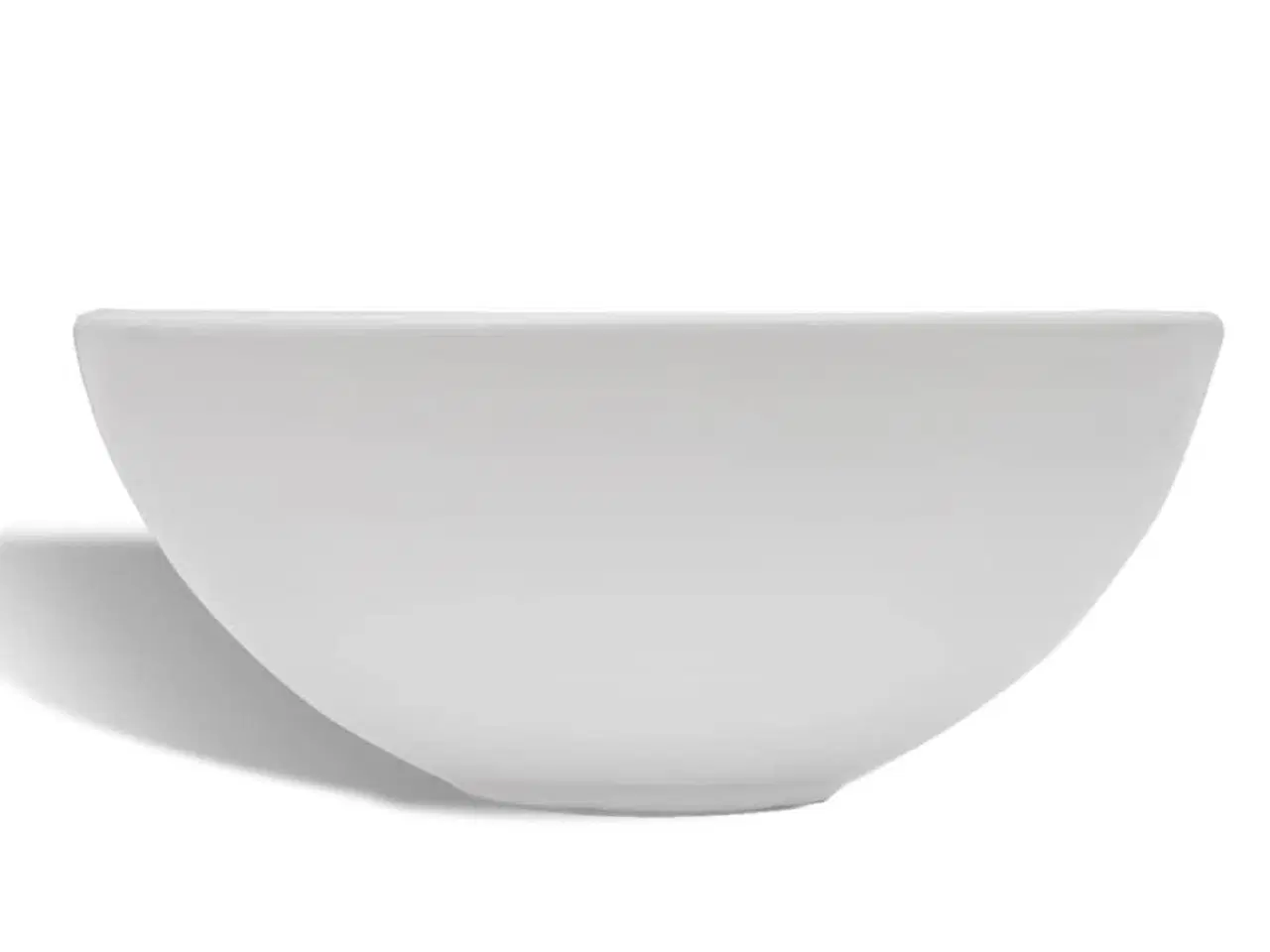 Billede 5 - Badeværelseshåndvask med blandingsbatteri keramik rund hvid