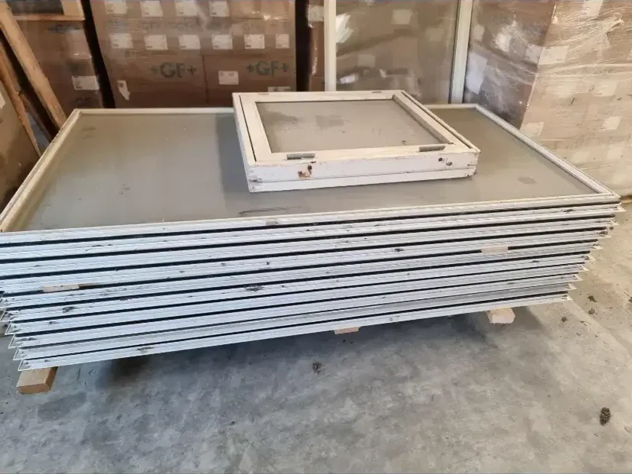 Billede 3 - Terrasse vinduer i hvid ramme 