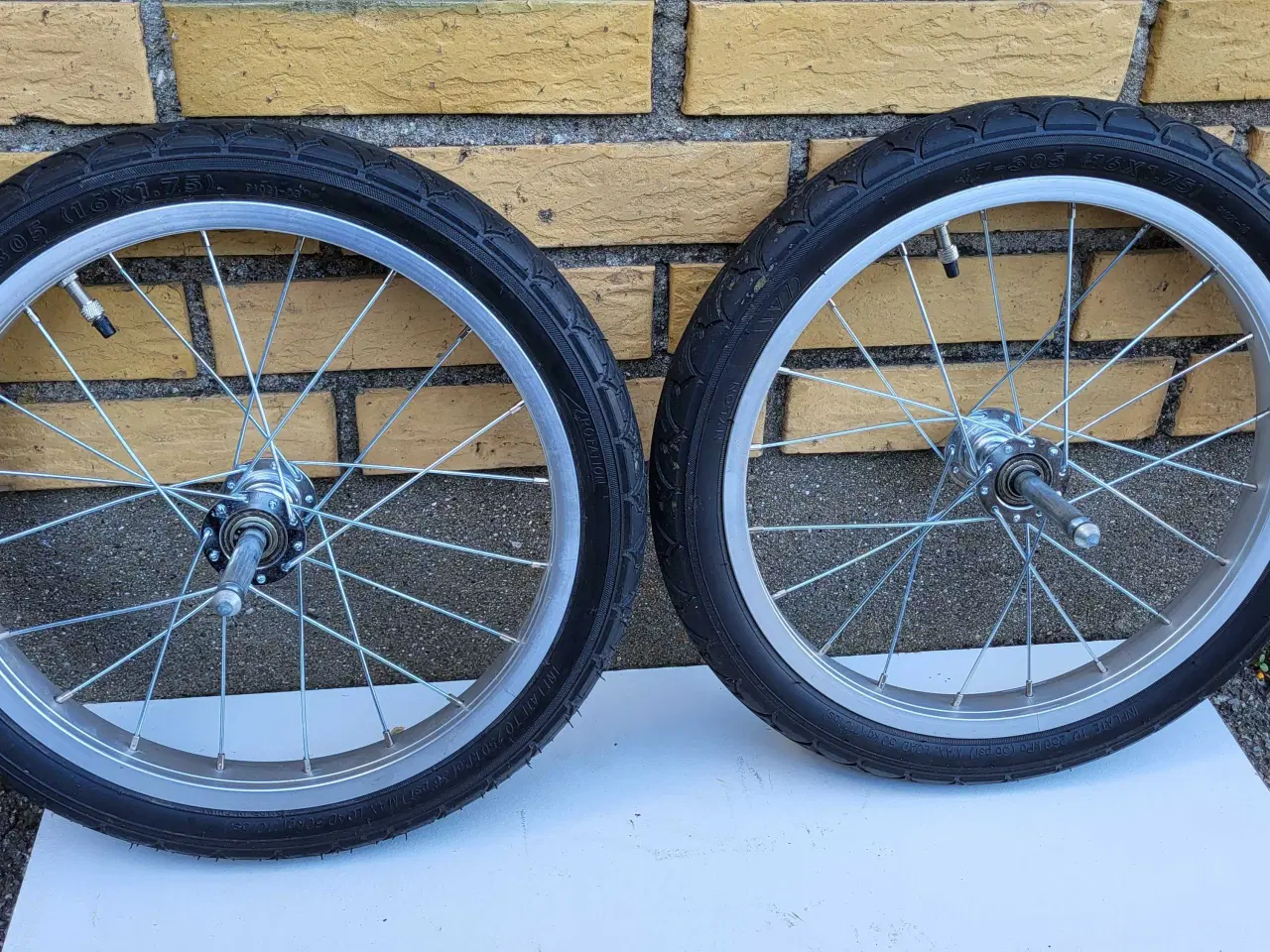 Billede 1 - Hjulsæt til cykelanhænger