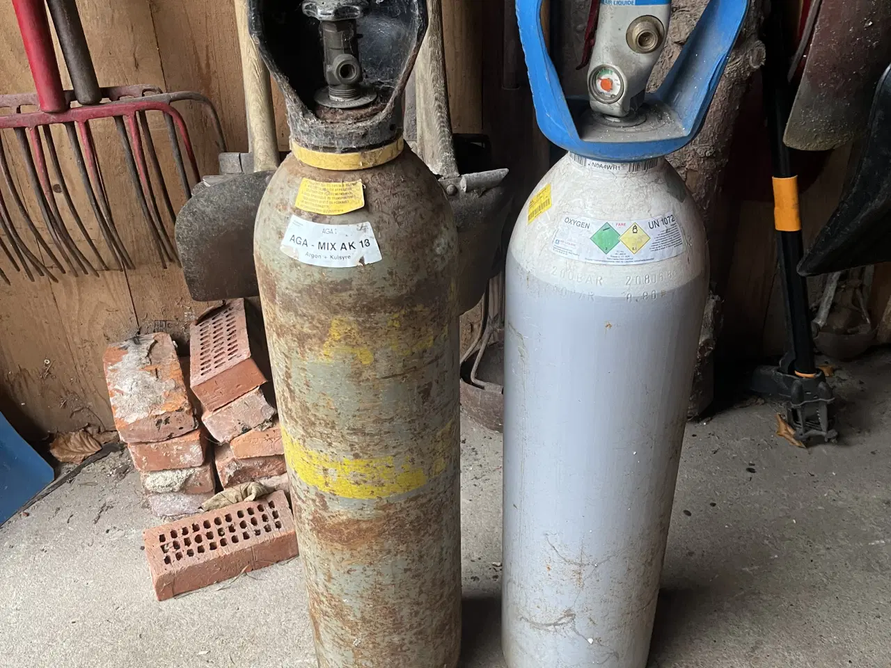 Billede 4 - Ilt og gas flasker