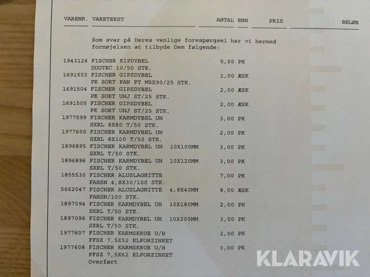 Billede 2 - Parti skruer, plugs og anden befæstning Fischer