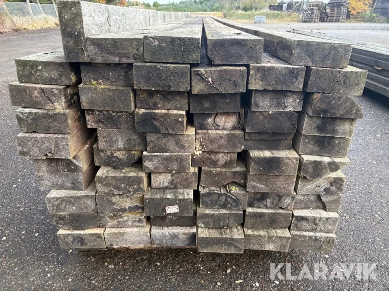 Billede 3 - Træ bjælker 2 paller