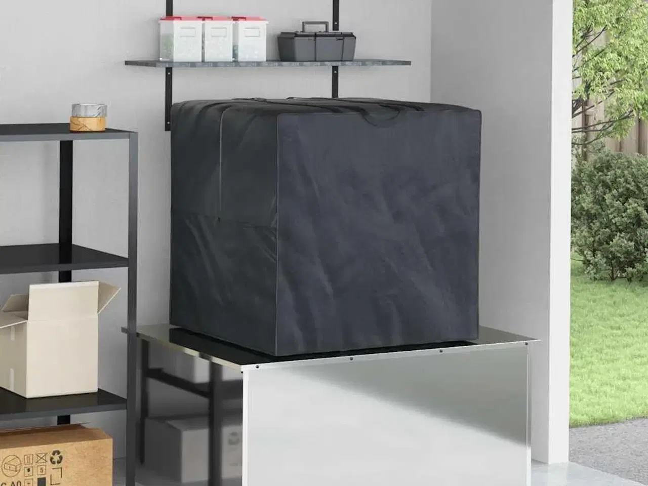 Billede 4 - Udendørs Opbevaringspose Sort 80 x 80 x 60 cm 210D stof