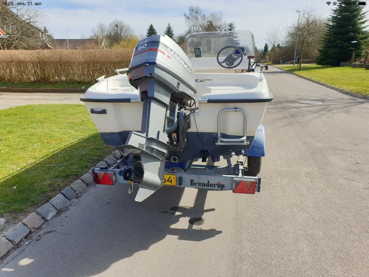 Billede 5 - Styrepultjolle Bella 480R  med Brenderup trailer 