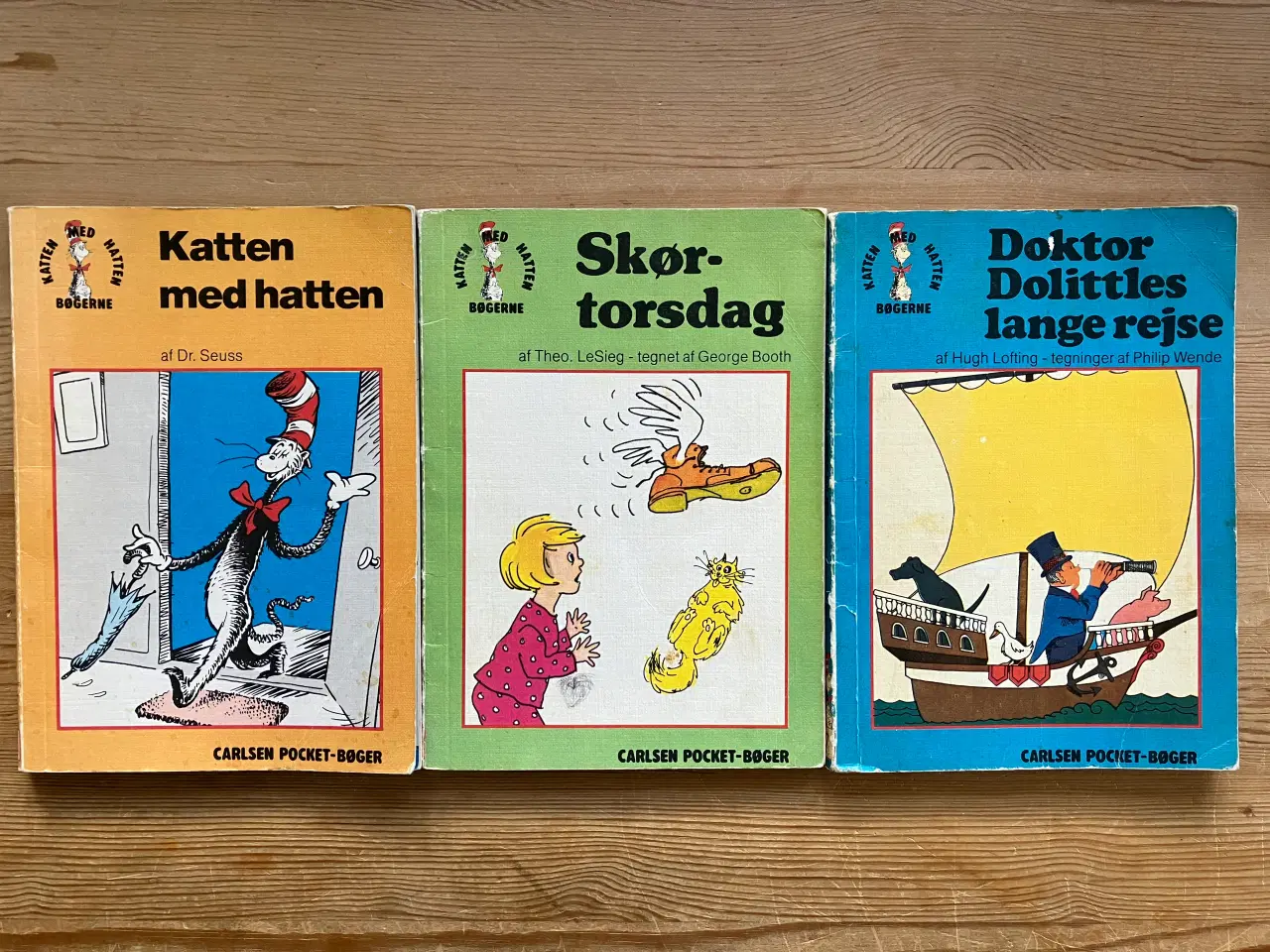 Billede 1 - Katten med hatten bøger, 3 stk.
