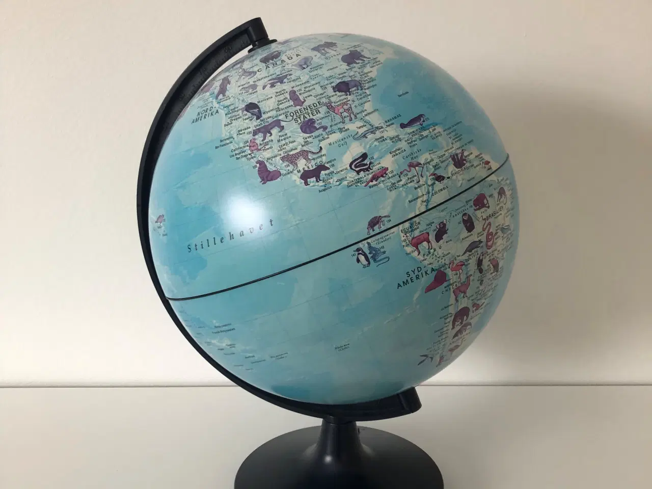 Billede 3 - Globus lampe m/ dyr