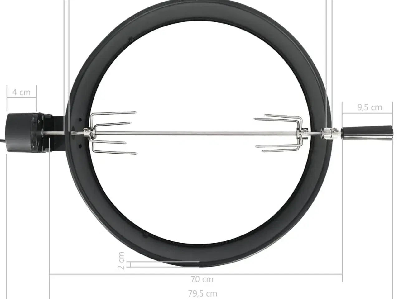 Billede 5 - Ringsæt til grill-rotisserie 57 cm sort