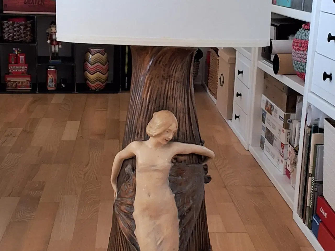 Billede 4 - Smuk antik bordlampe fra 1910’erne – unik kunst