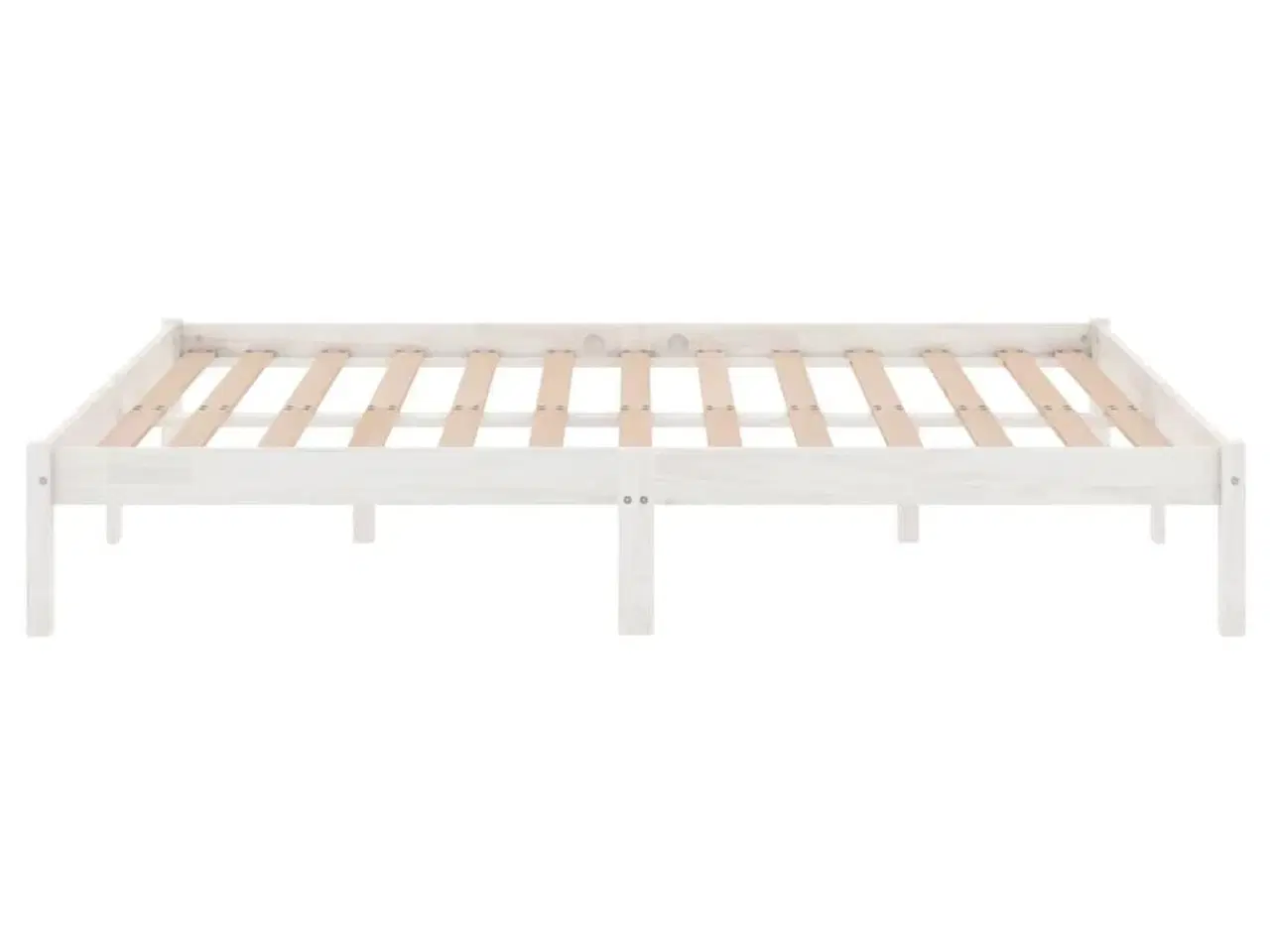 Billede 5 - Sengestel 160x200 cm massivt fyrretræ hvid