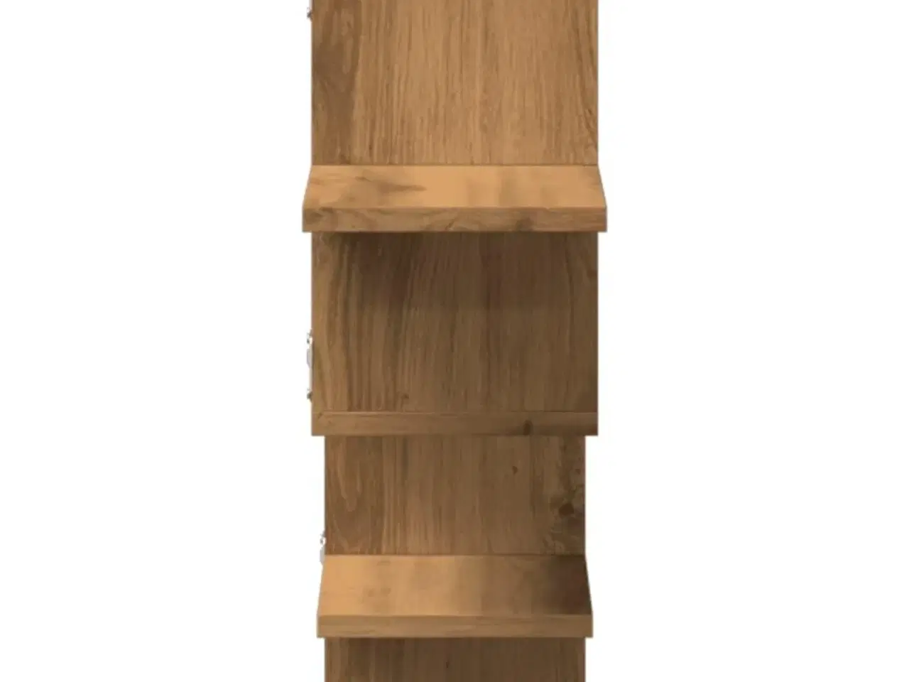 Billede 5 - Væghylde 124,5x18x60,5 cm konstrueret træ egetræsfarve