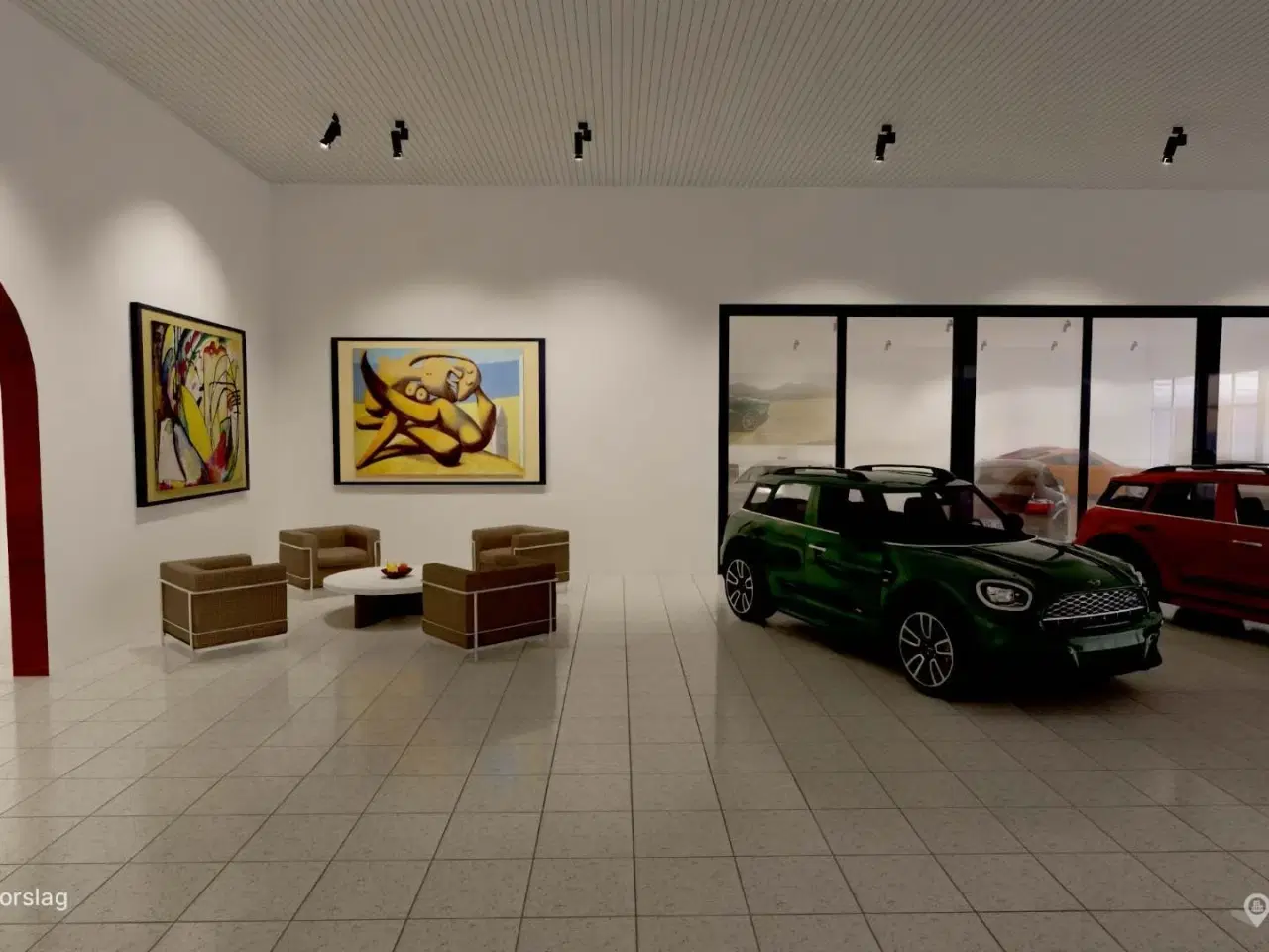 Billede 9 - Showroom/detail på trafikeret Roskildevej