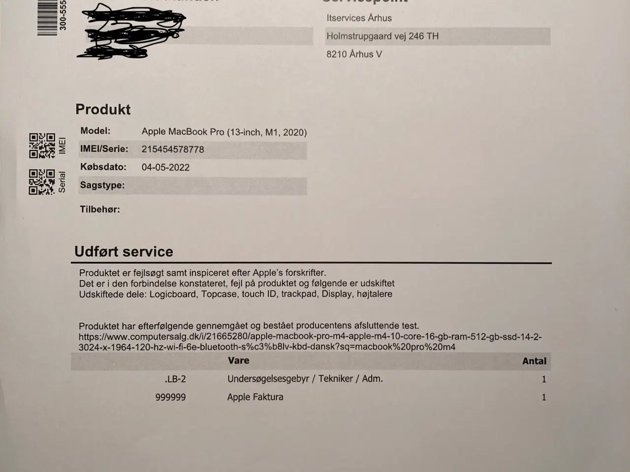 Billede 2 - MacBook Pro 13" M1 2020