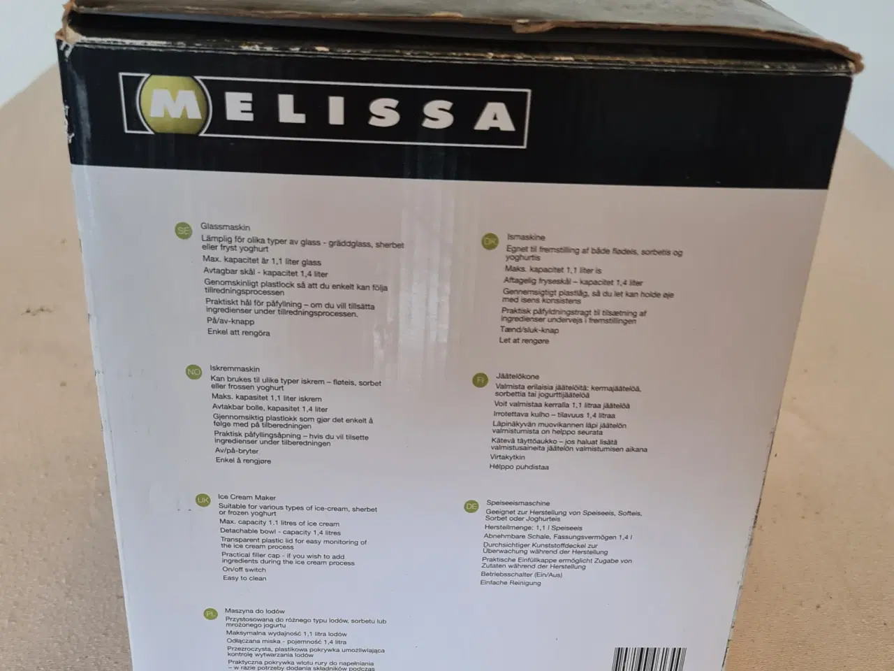 Billede 8 - Melissa NCJ-28-90 Ismaskine hvid