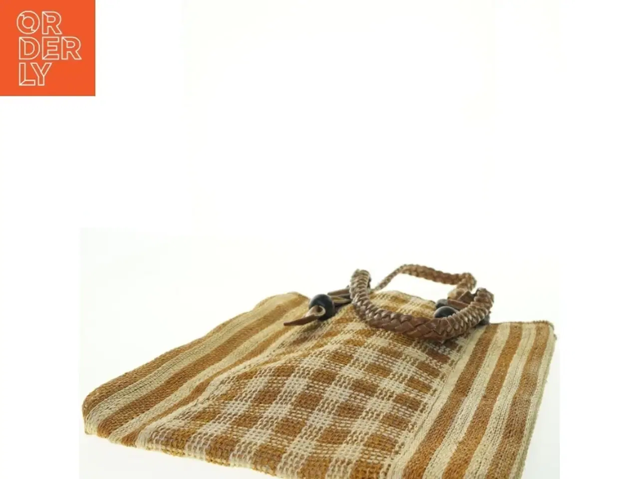 Billede 2 - Strå håndtaske (str. 39x35 cm)