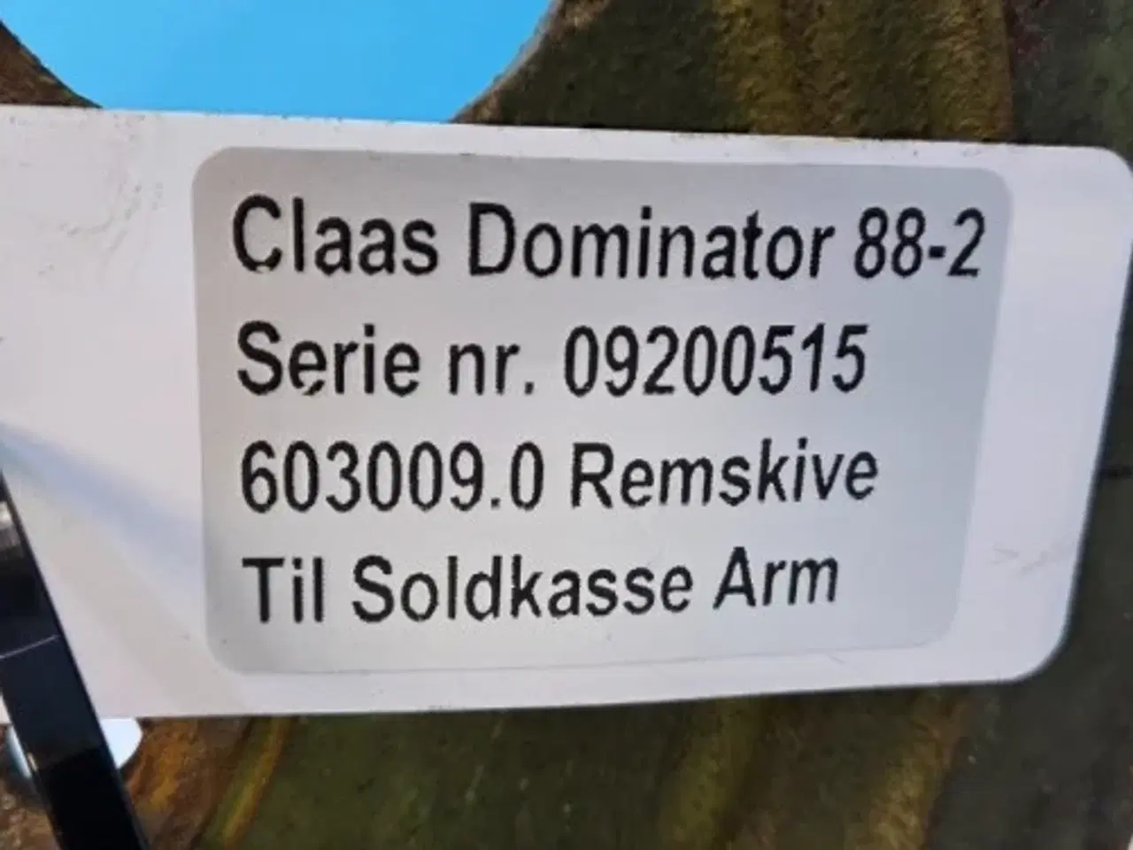 Billede 11 - Claas Dominator 88 Remskive 603009.0