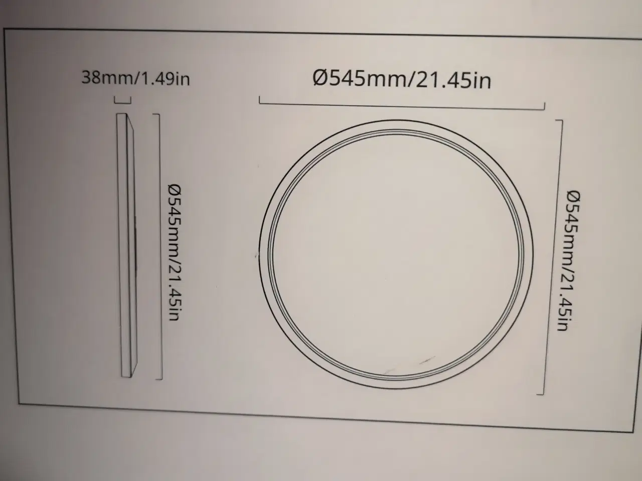 Billede 3 - WiZ SuperSlim LED-loftlampe RGBW Ø54cm hvid