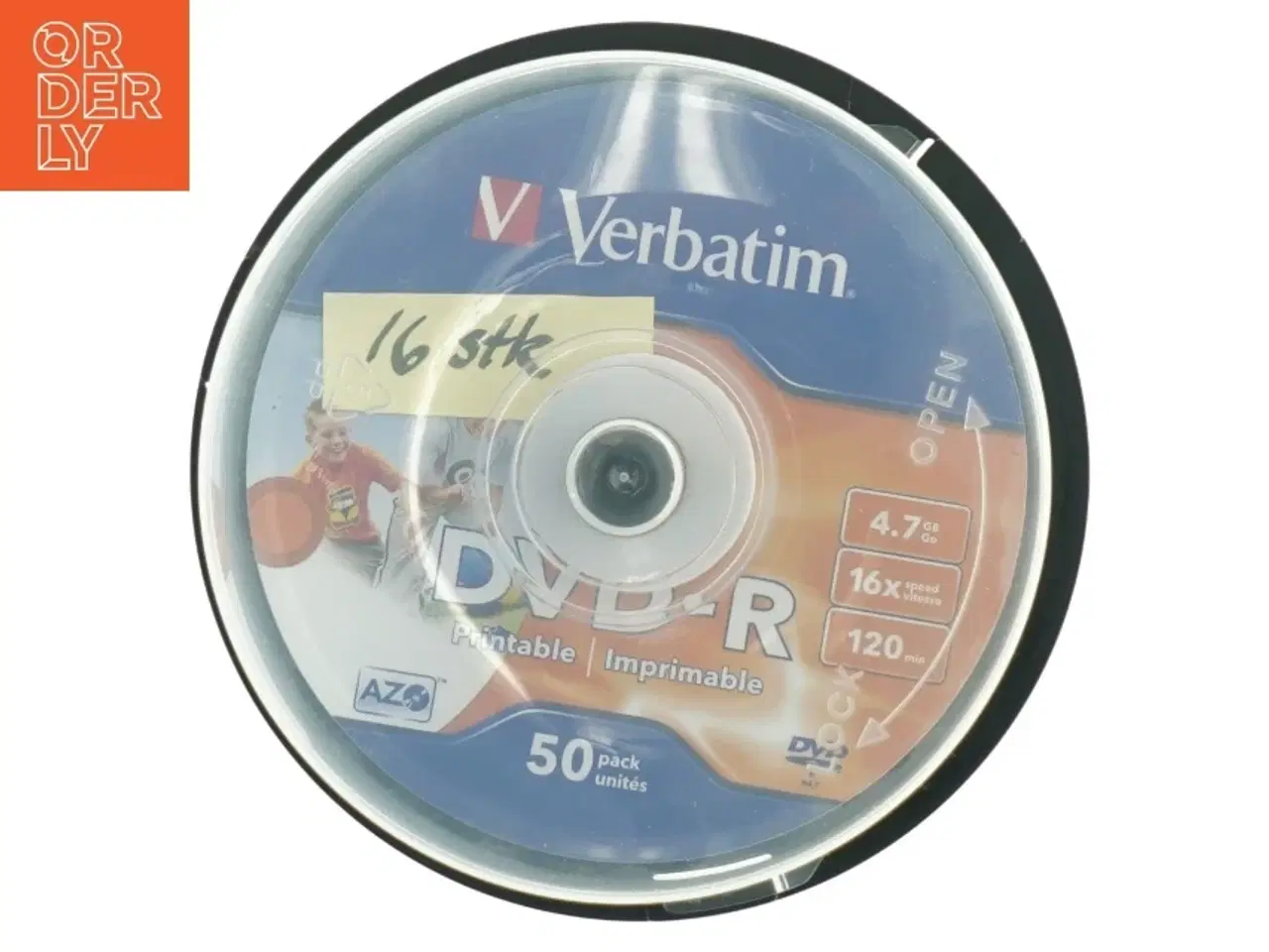 Billede 2 - 16 Verbatim DVD-R diske fra Verbatim (str. 16 styk)